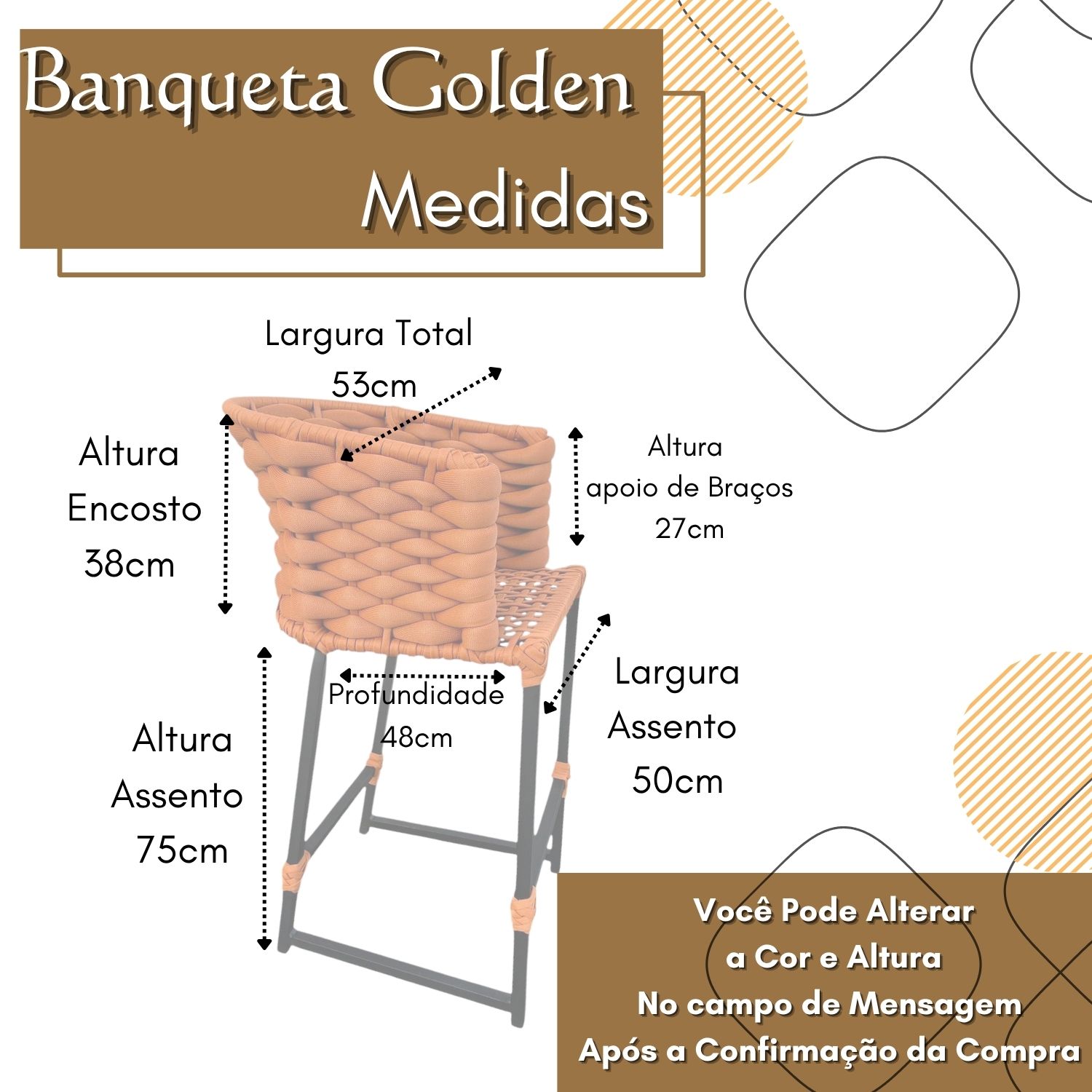 Banqueta Poltrona Golden — foto 11